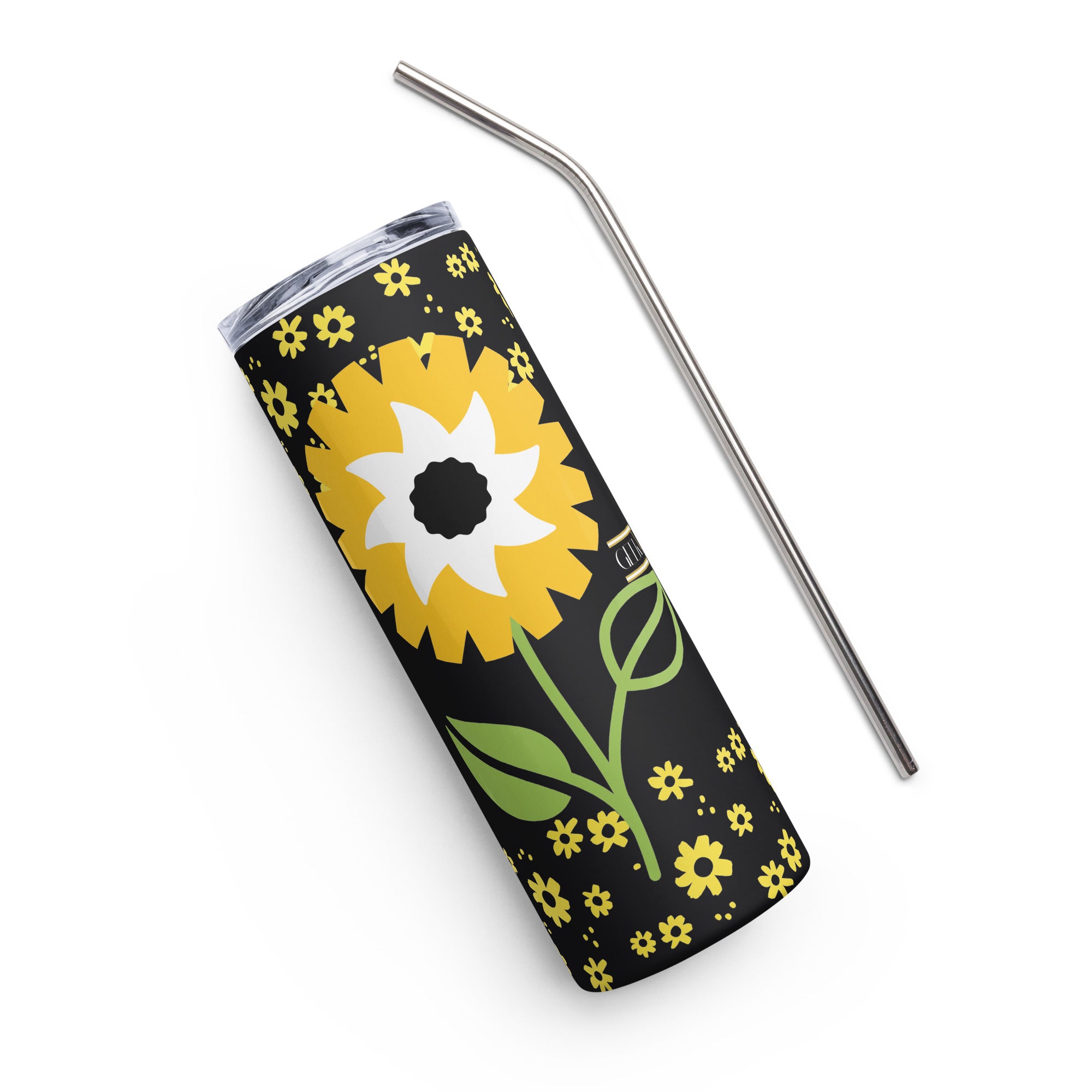 ''Sunflower'' Stainless Tumbler